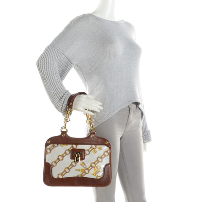 Louis Vuitton Monogram Charms Cabas White 2 of 9