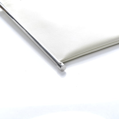 Chloe Smooth Calfskin Medium Roy Clutch Natural White 9 of 10