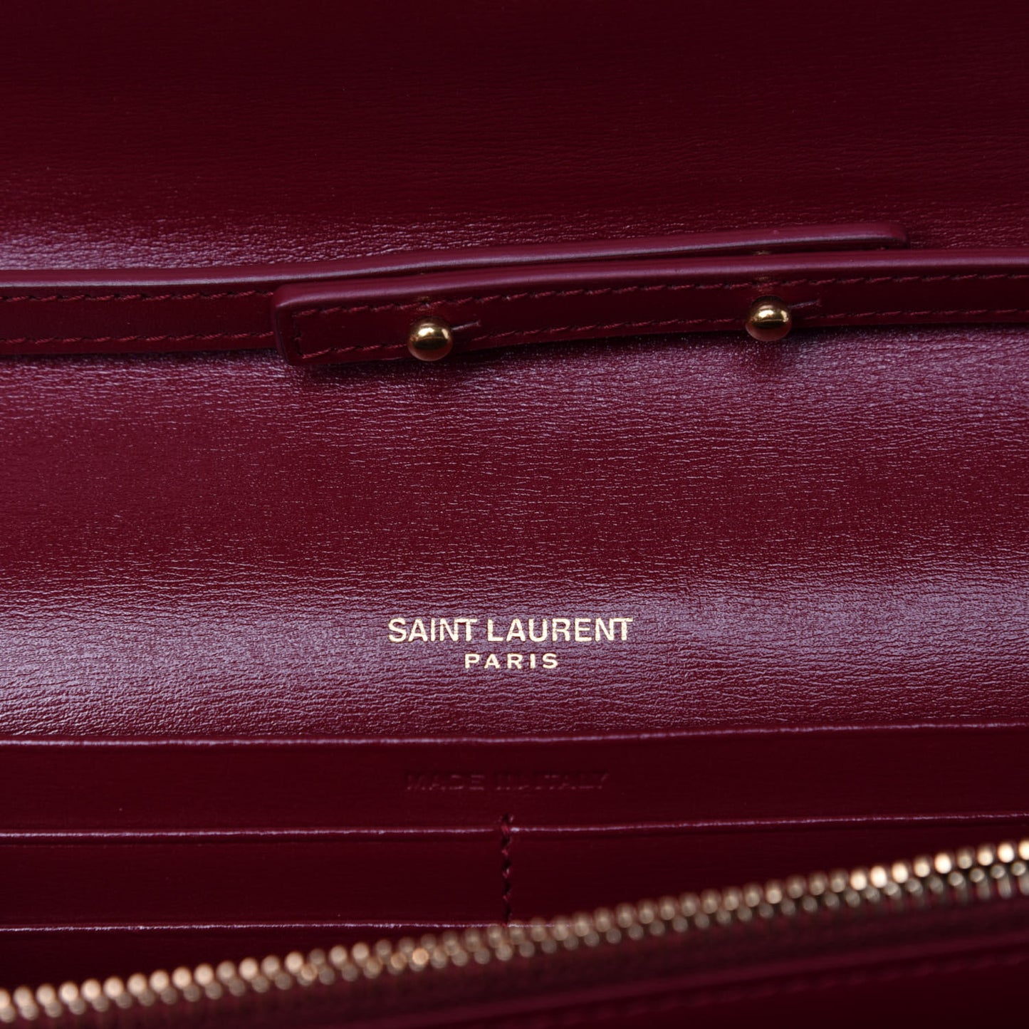 Smooth Calfskin Monogram Sulpice Chain Wallet Amaretto