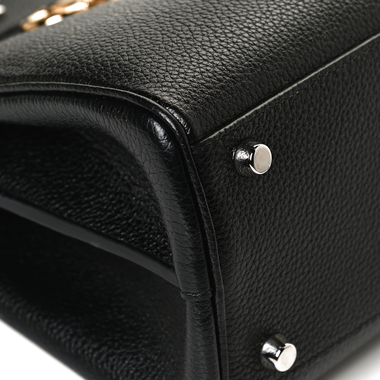 Gucci Grainy Calfskin Small Zumi Top Handle Bag Black 14 of 14