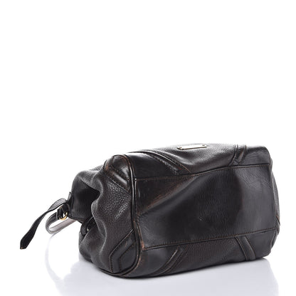 Burberry Grainy Calfskin Small Canterbury Tote Dark Chocolate 4 of 11