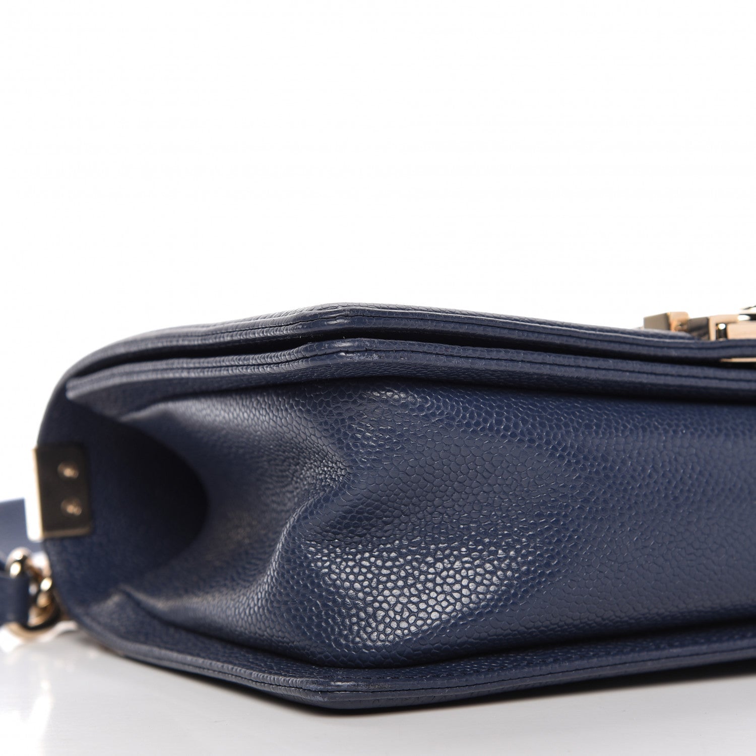 Chanel Caviar Quilted Medium Boy Flap Blue 10 of 19