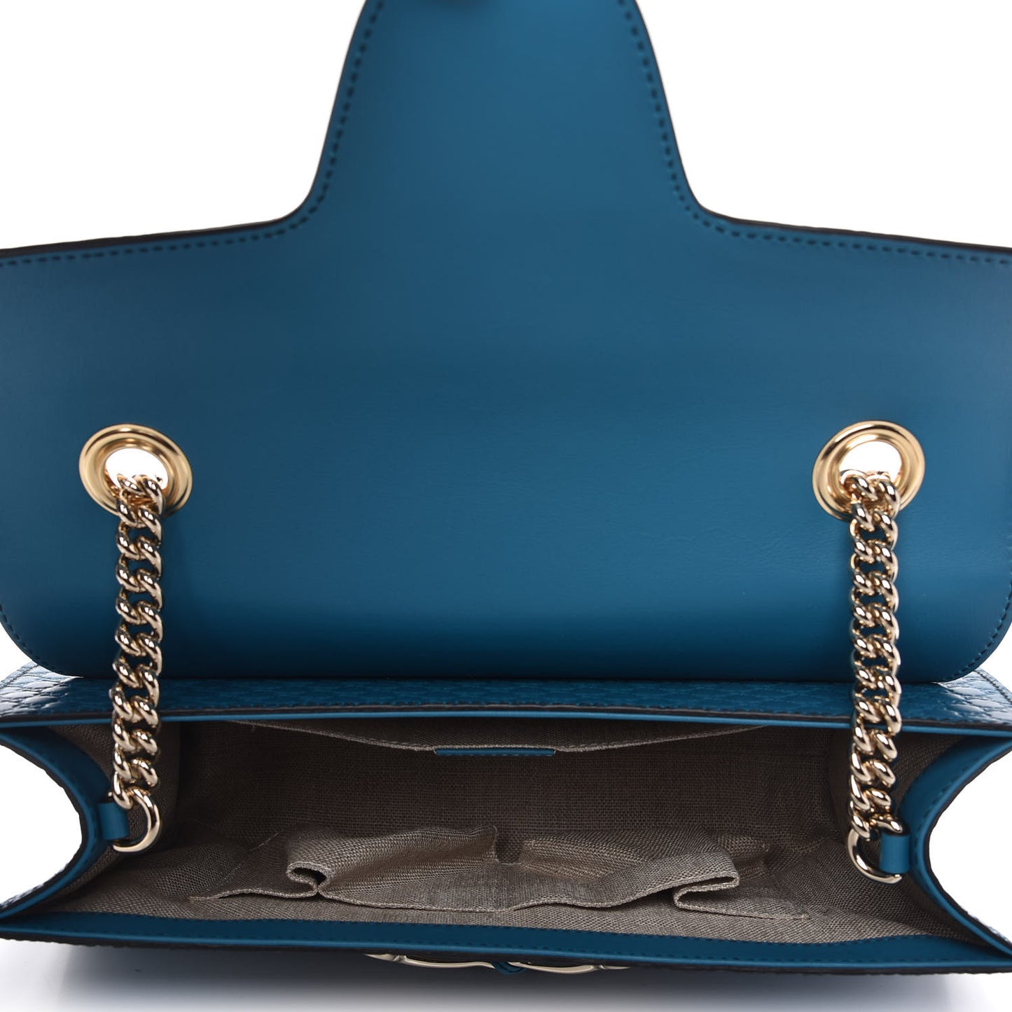 Soft Microguccissima Medium Emily Chain Shoulder Bag Deep Cobalt
