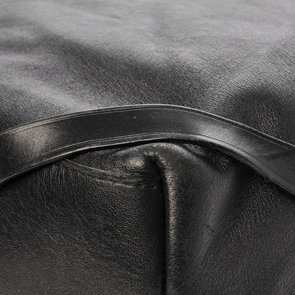 Burberry Lambskin Medium East West Tote Black 12 of 13