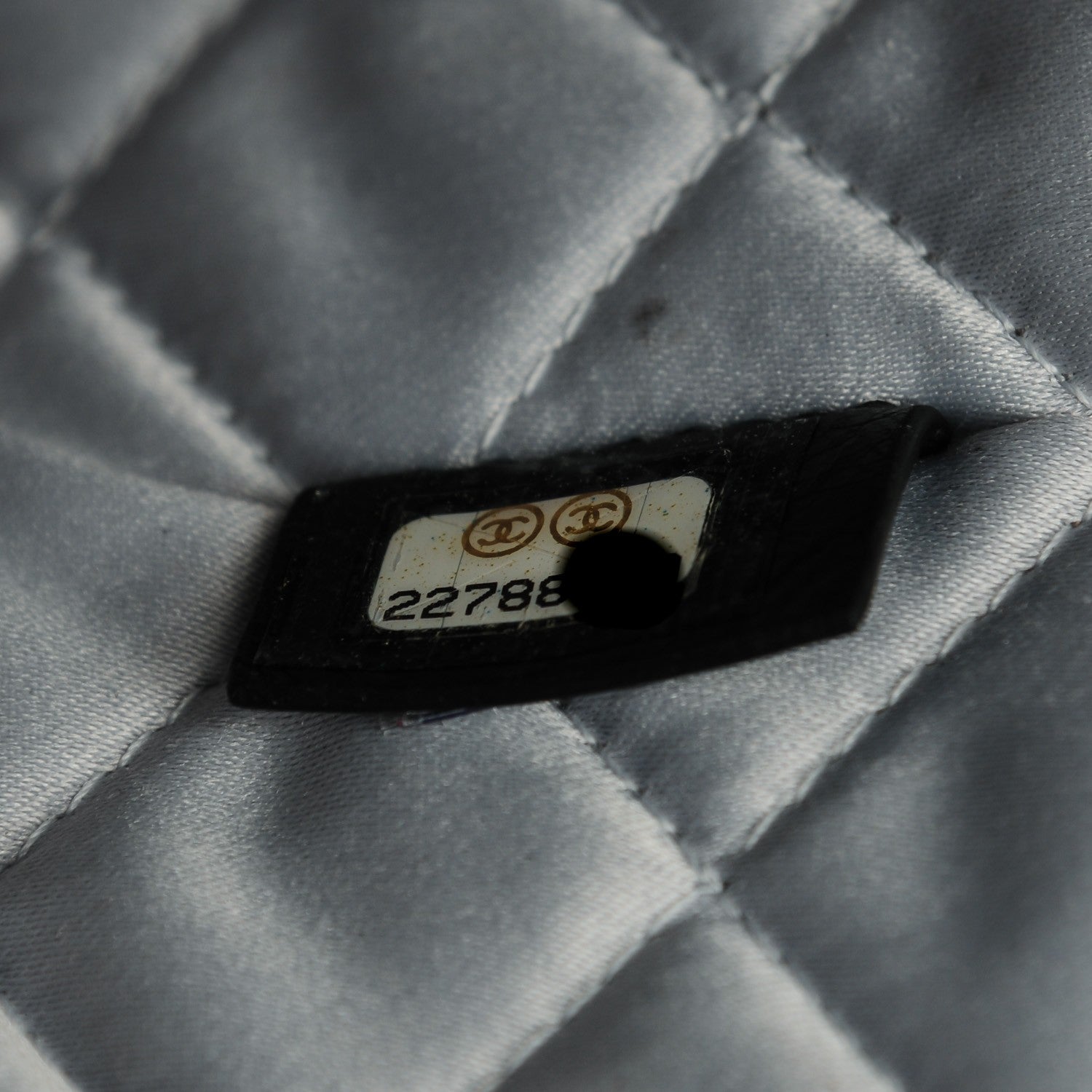 Chanel Crumpled Lambskin Quilted Large Slide Pouch Black 7 of 8