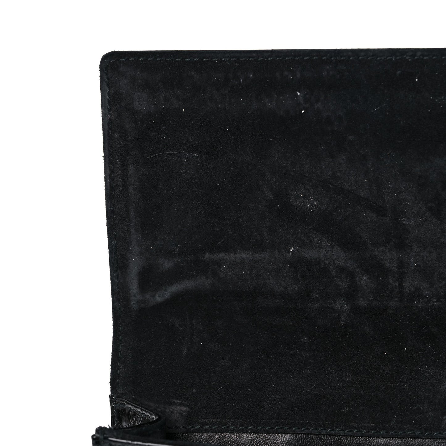 Patent Microguccissima Small Broadway Clutch Black