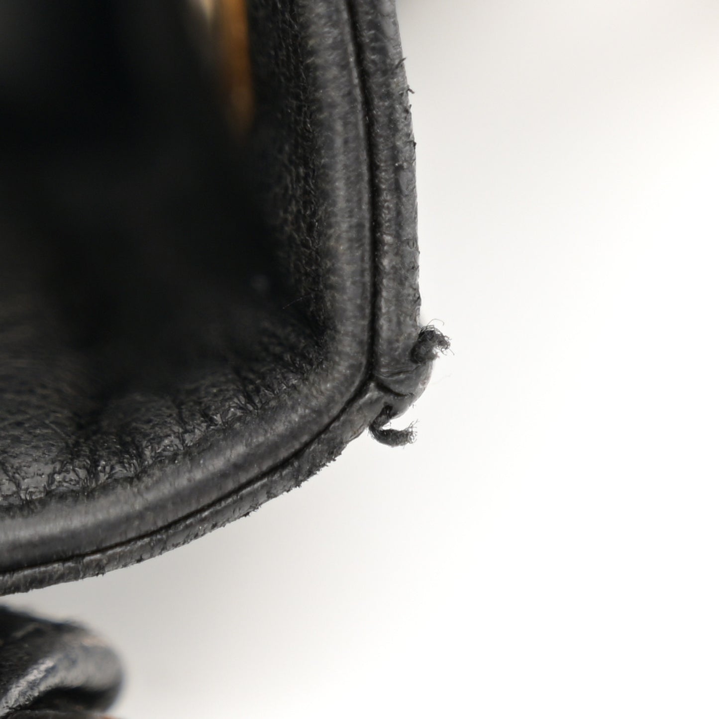 Lambskin CC Drawstring Bag Black