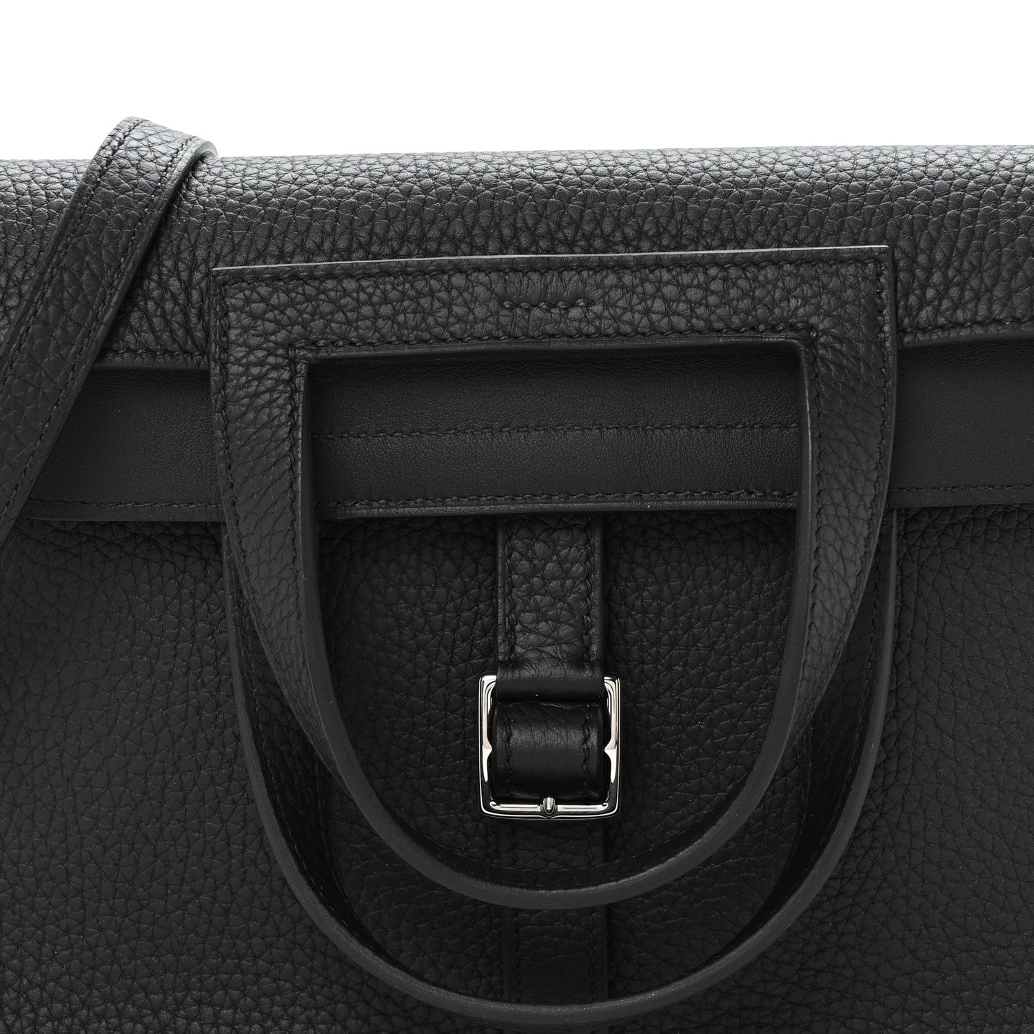 Hermes Taurillon Clemence Halzan 25 Black 8 of 11
