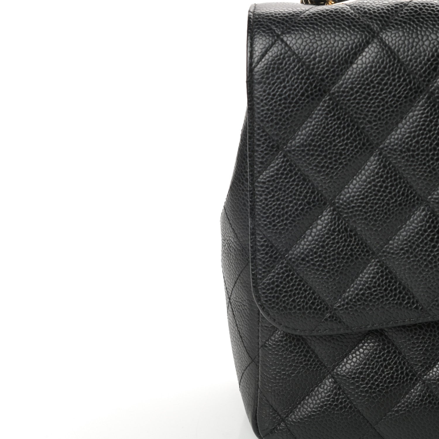 Chanel Caviar Quilted Jumbo Single Flap Black 11 of 13