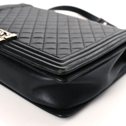 Chanel Lambskin Quilted Large Boy Flap Black 9 of 10