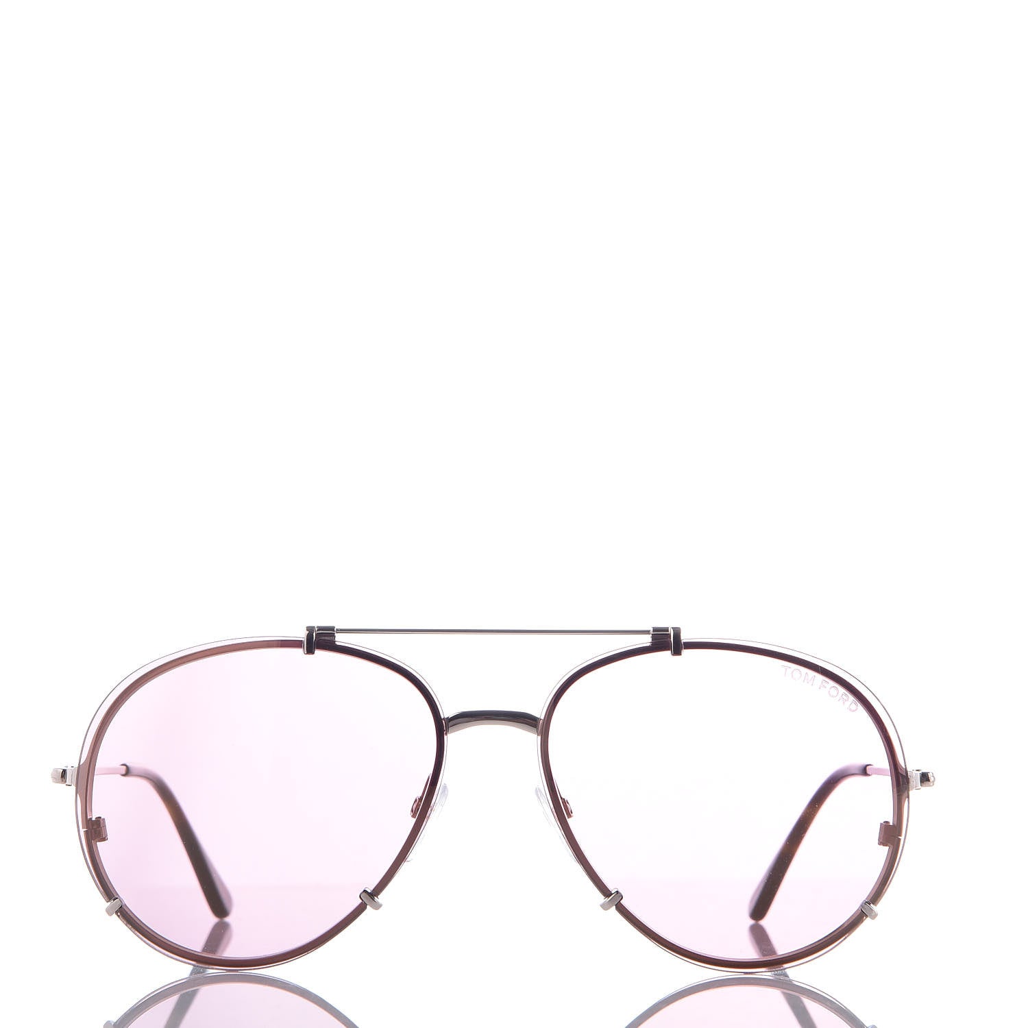 Tom Ford Oval Dickon Sunglasses TF 527 Pink 2 of 8