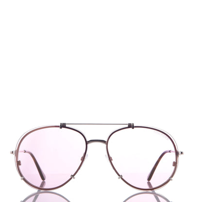 Tom Ford Oval Dickon Sunglasses TF 527 Pink 2 of 8