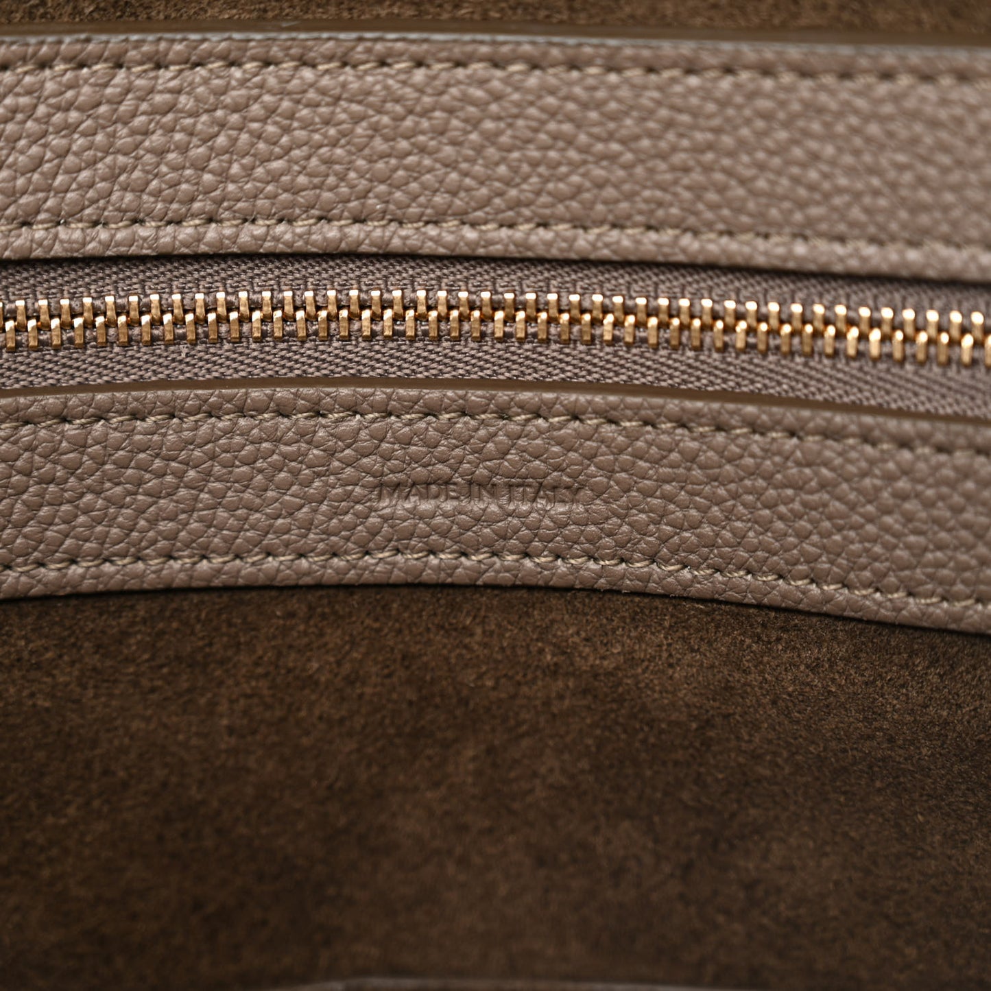 Soft Grained Calfskin Small Belt Cabas Phantom Taupe