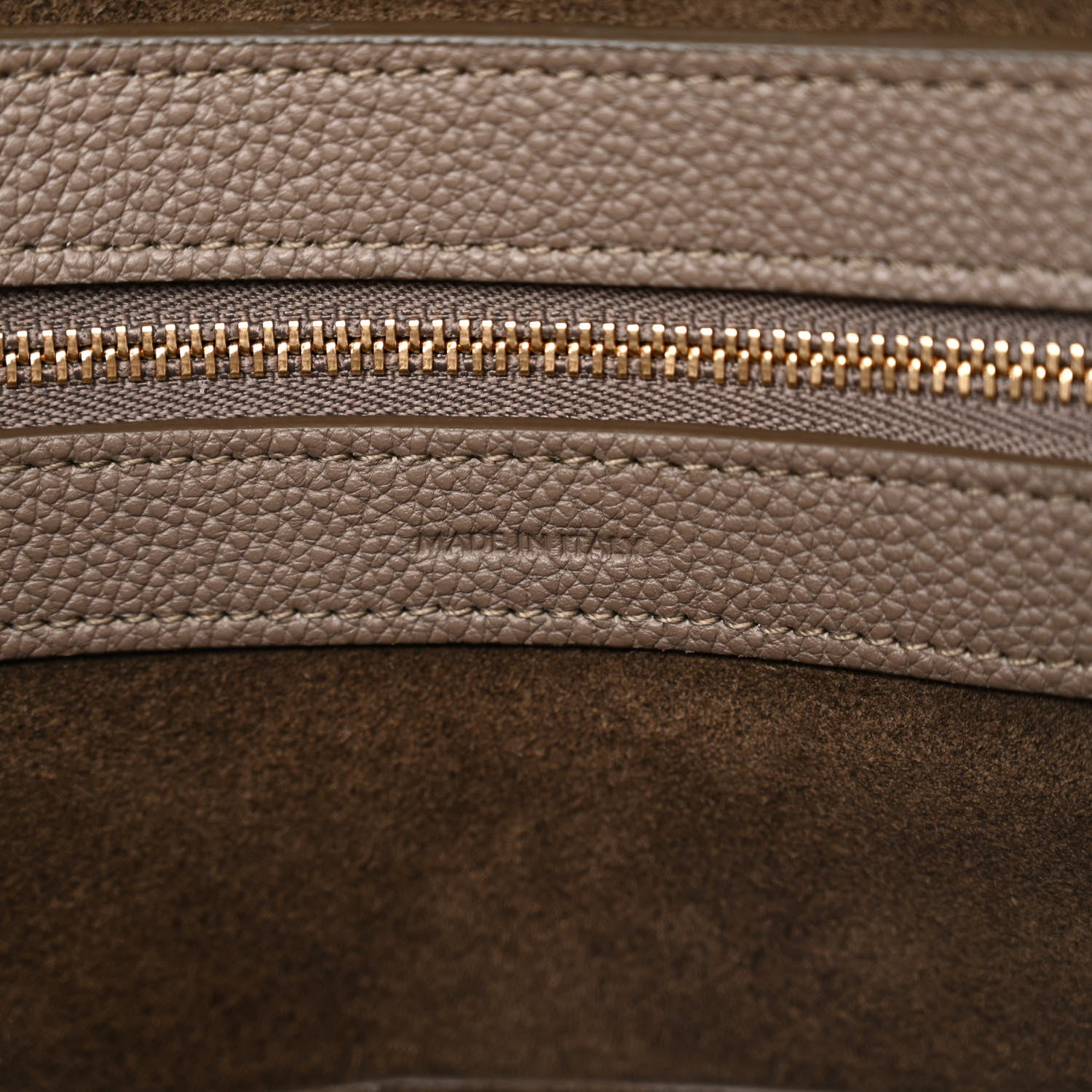 Celine Soft Grained Calfskin Small Belt Cabas Phantom Taupe 6 of 11
