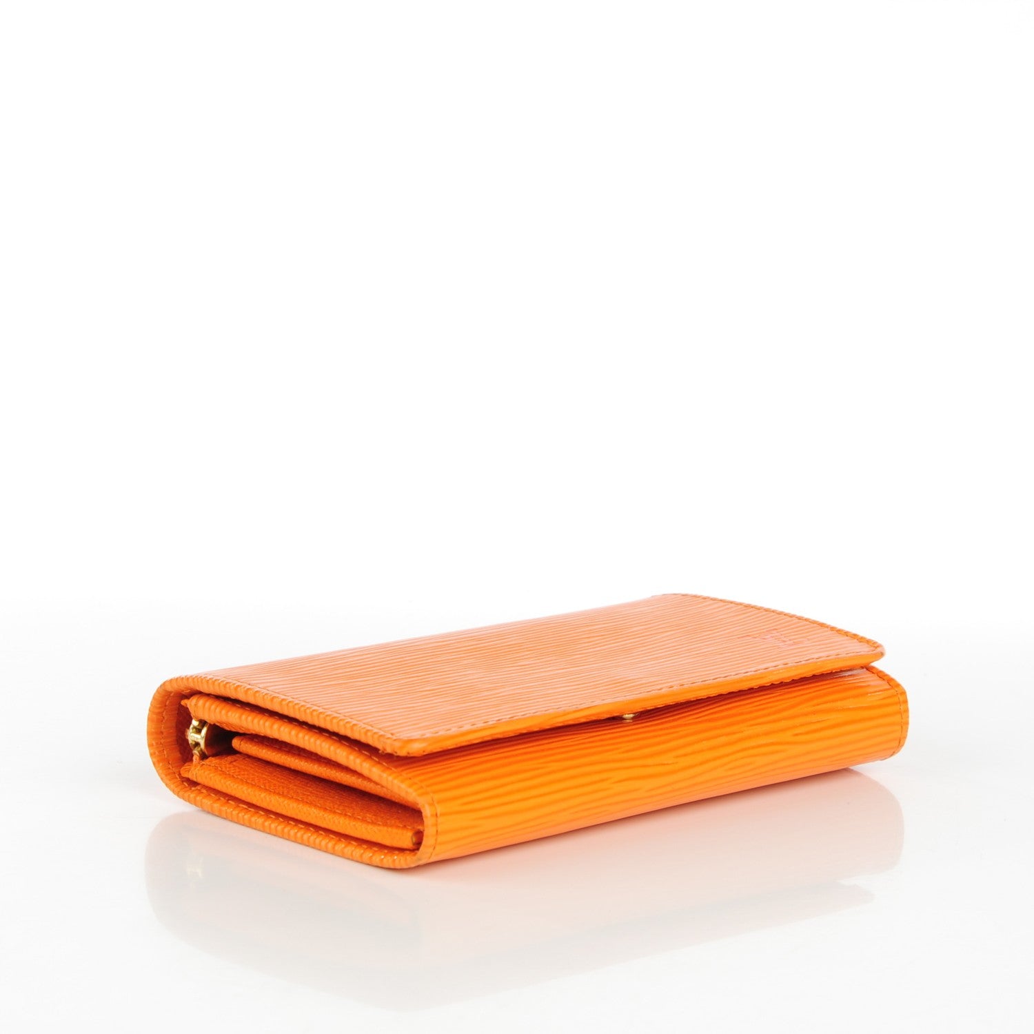 Louis Vuitton Epi Porte-Monnaie Billets Tresor Wallet Mandarine 4 of 8