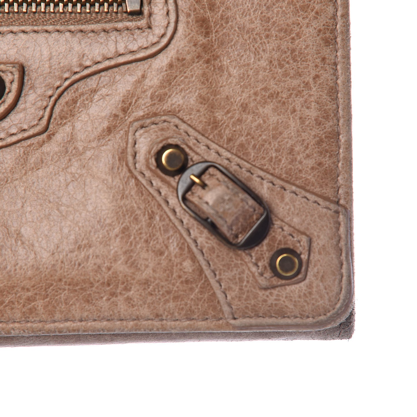 Agneau Classic Hardware Money Wallet Seigle