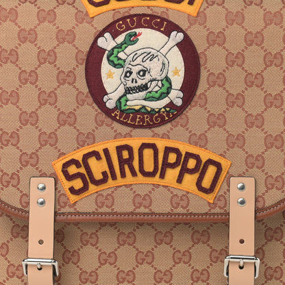 Gucci Monogram Childrens Sciroppo Patch Backpack Beige 8 of 11