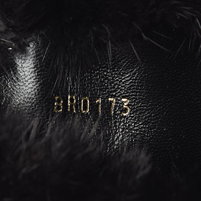 Louis Vuitton Calfskin Fur Tall Boots 41 Black 7 of 8