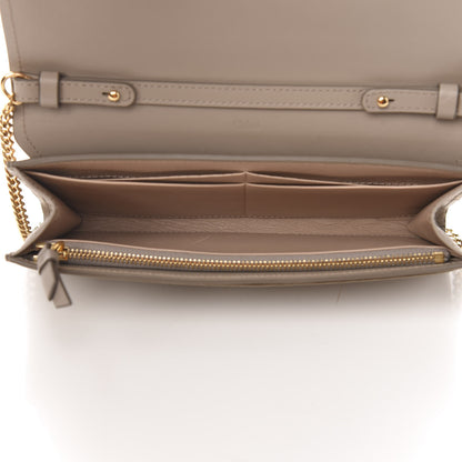 Chloe Grained Calfskin Aby Chain Wallet Motty Grey 5 of 7
