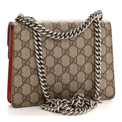 Gucci GG Supreme Monogram Mini Dionysus Shoulder Bag Hibiscus Red 3 of 13