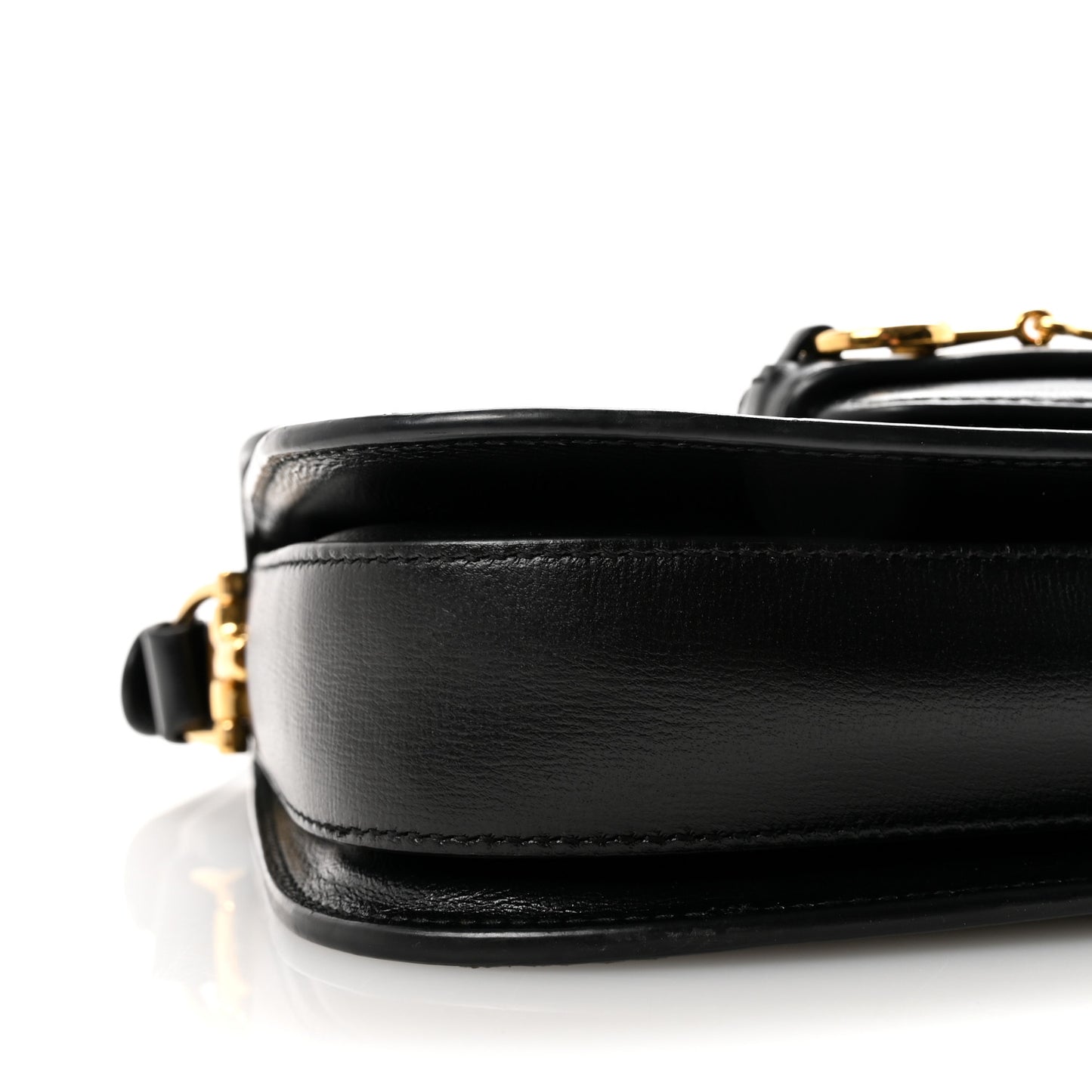 Azalea Calfskin Horsebit 1955 Shoulder Bag Black
