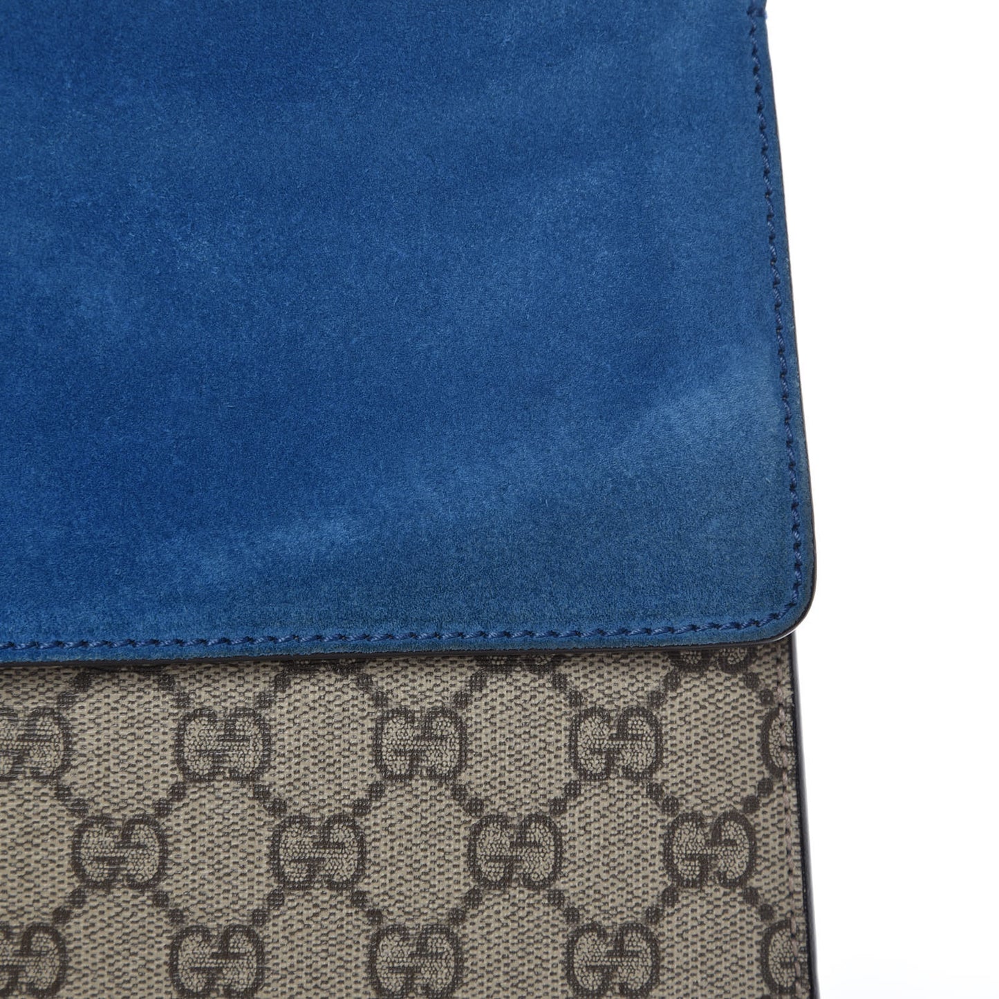 GG Supreme Monogram Medium Dionysus Shoulder Bag Blue