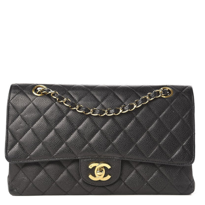 Chanel Caviar Quilted Medium Double Flap Black 1 of 9