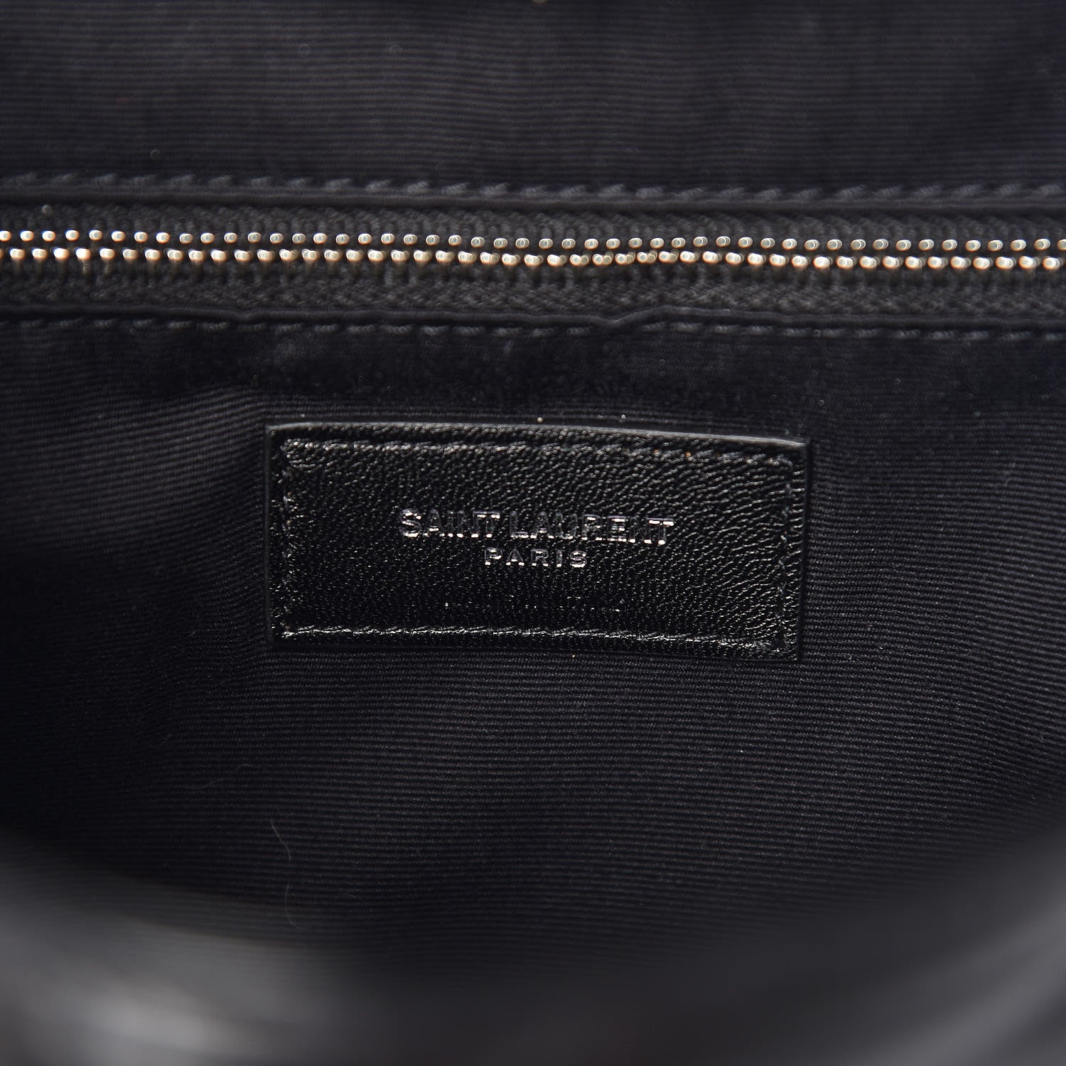 Saint Laurent Calfskin Y Quilted Monogram Small Loulou Backpack Black 7 of 10