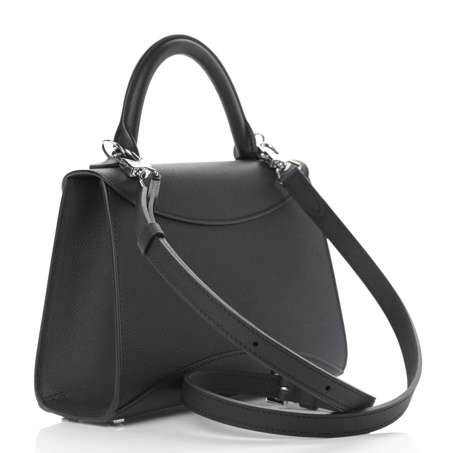 Moynat Carat Calfskin Gabrielle BB Black 3 of 12