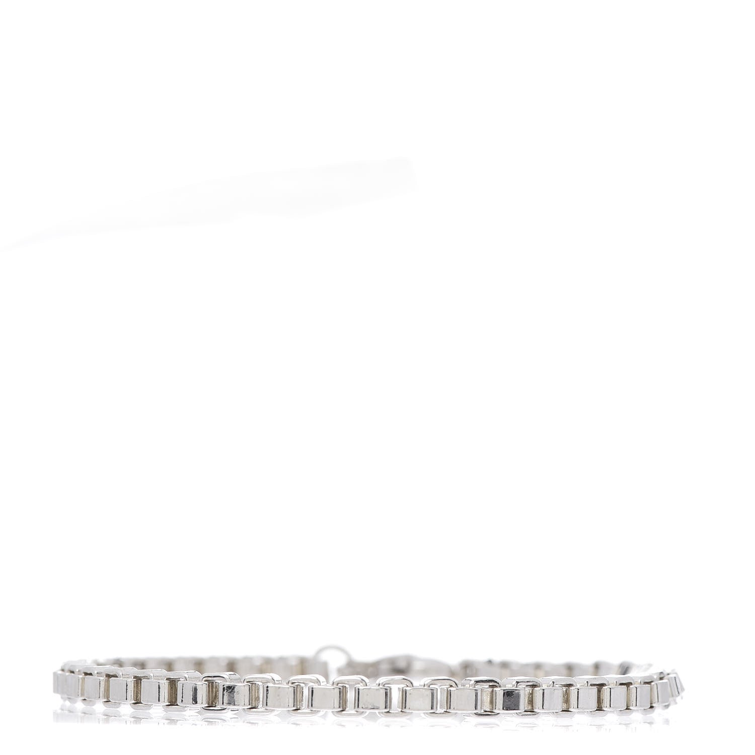 Tiffany Sterling Silver 4mm Venetian Link Bracelet 1 of 4