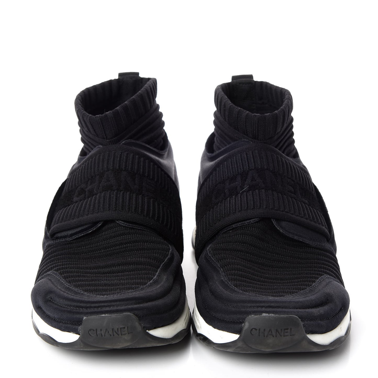 Stretch Fabric CC Sneakers 36 Black