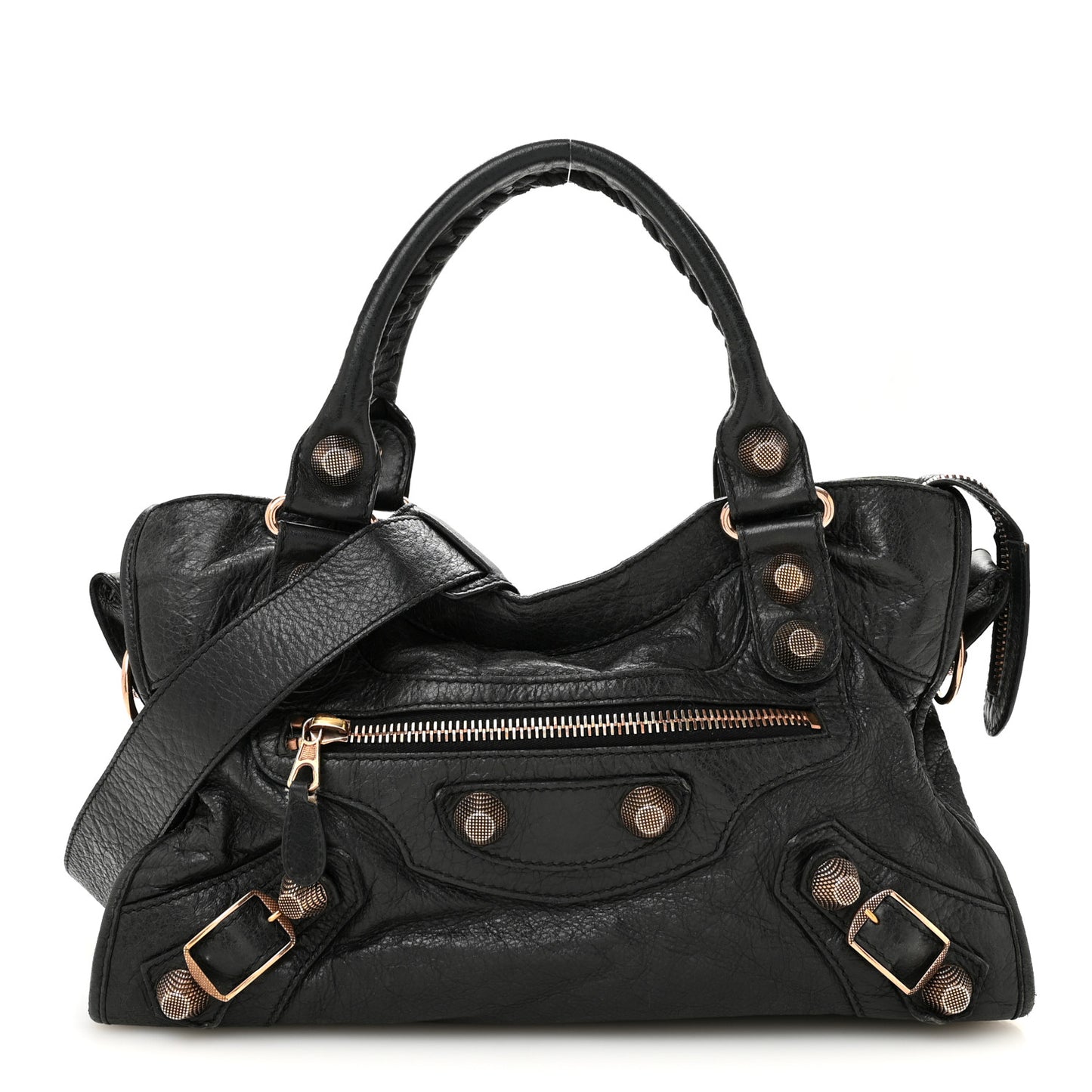 Agneau Giant 21 Rose Gold Hardware City Black