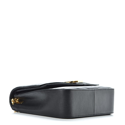 Saint Laurent Lambskin Matelasse Chevron Monogram Medium Sulpice Bag Black 4 of 18