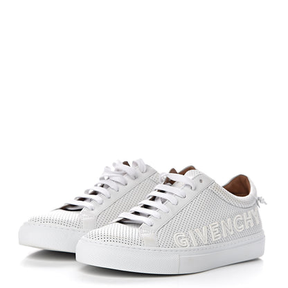 Givenchy Calfskin Perforated Womens Urban Street Sneakers 37.5 White 3 of 17