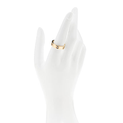 Cartier 18K Yellow Gold 3 Diamond 5.5mm LOVE Ring 58 8.5 2 of 5