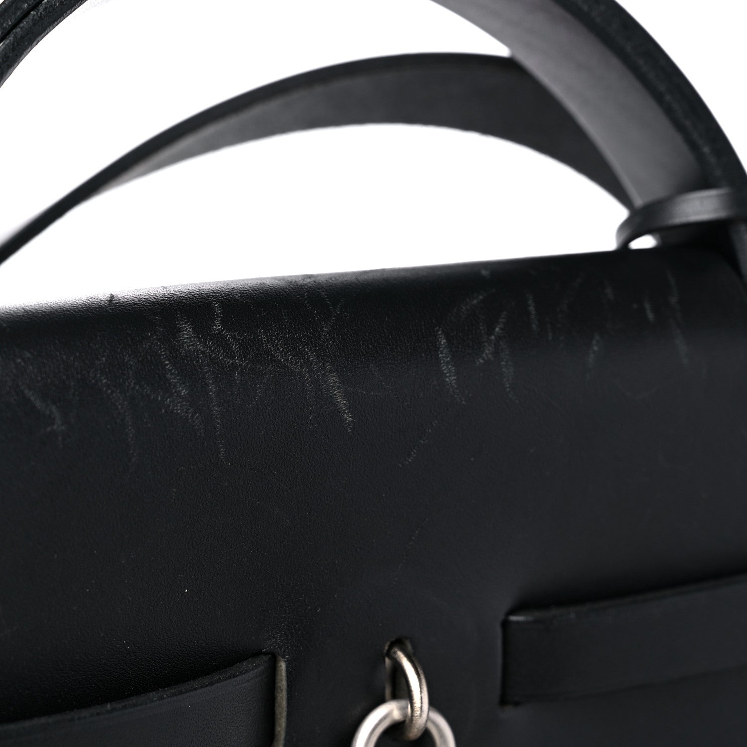 Hermes Toile Vache Hunter Herbag 50 Black 16 of 19
