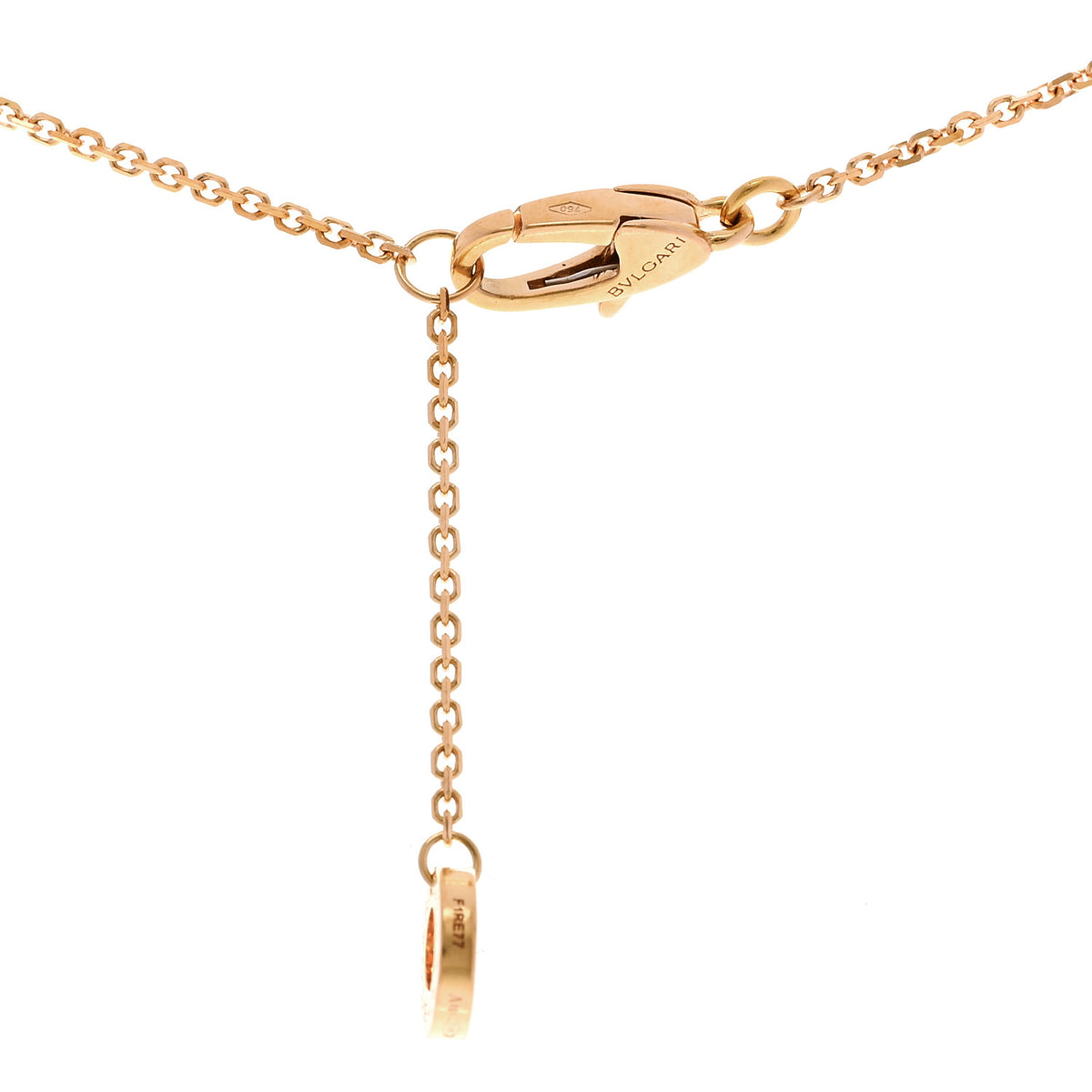 Bulgari 18K Rose Gold Diamond Turquoise Divas' Dream Pendant Necklace 4 of 6