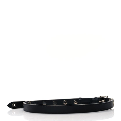 Louis Vuitton Calfskin Spikes Studded Belt Black 85 34 2 of 3