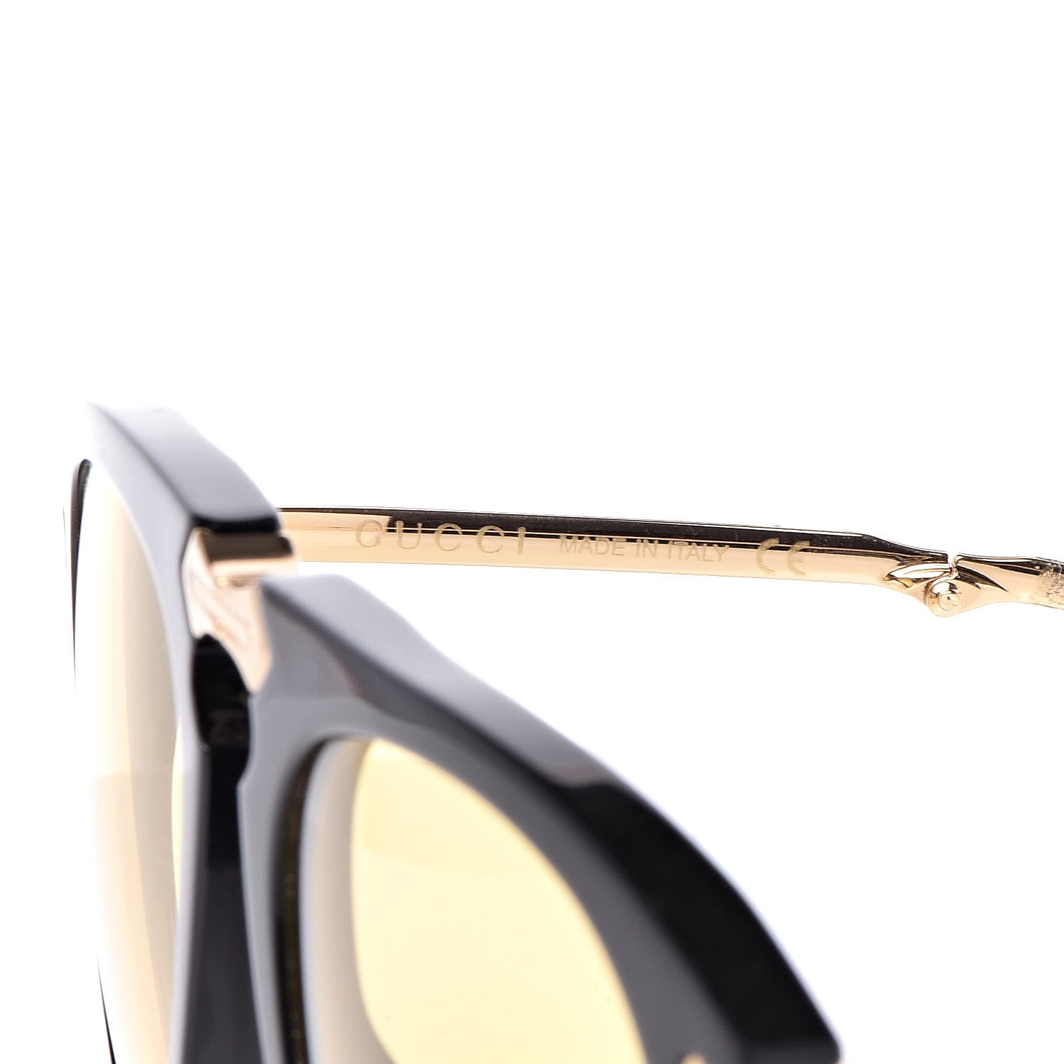 Gucci Folding Aviator Sunglasses GG0305S Black Gold 5 of 7