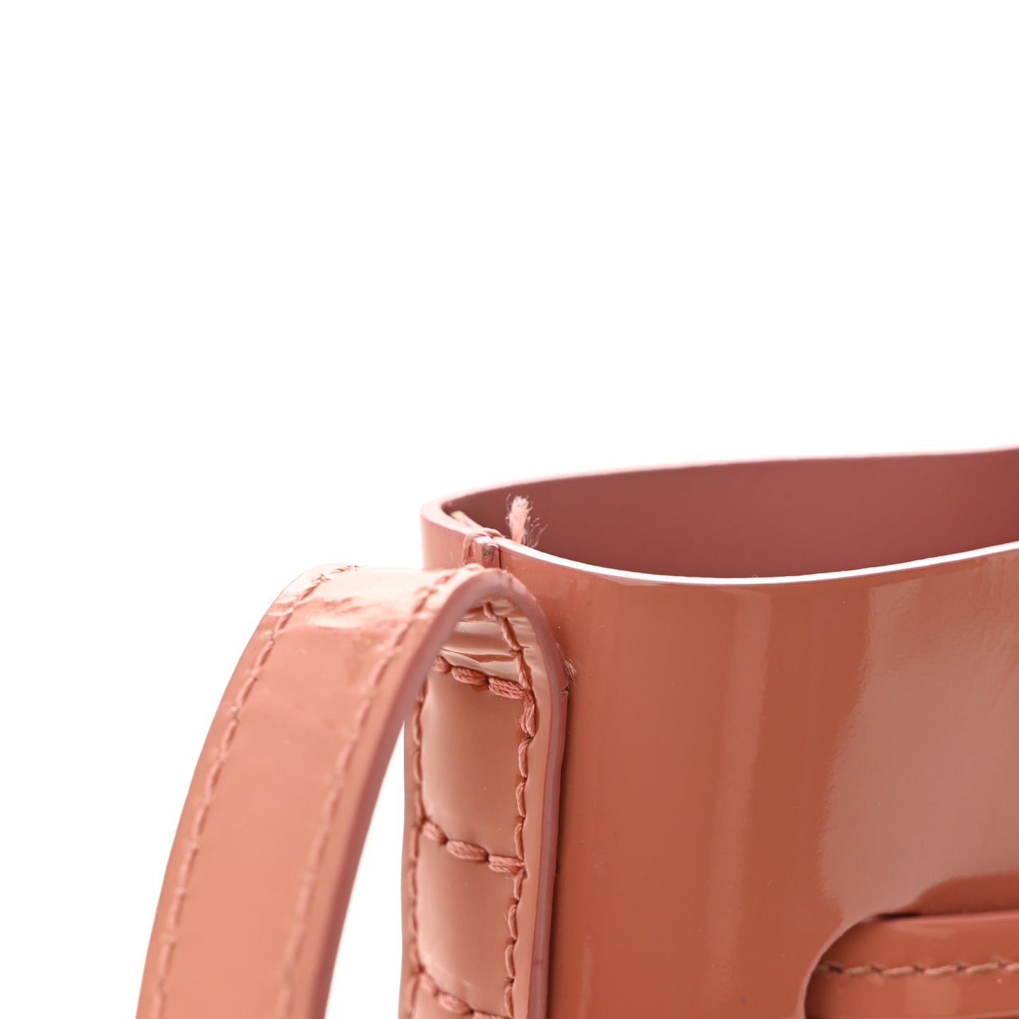 Patent Calfskin Mini Mini Bucket Blush
