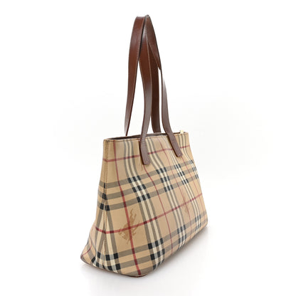 Burberry Haymarket Check Tote Brown 3 of 11