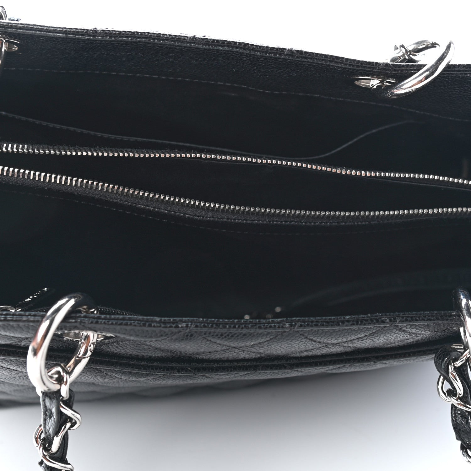 Chanel Caviar Quilted Grand Shopping Tote GST Black 5 of 9