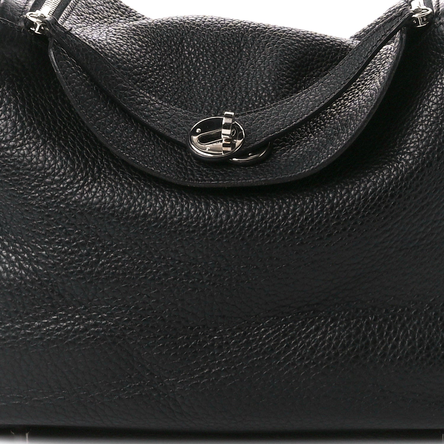 Hermes Taurillon Clemence Lindy 30 Black 8 of 13