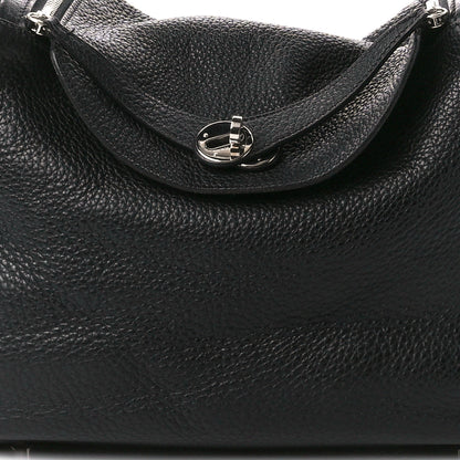 Hermes Taurillon Clemence Lindy 30 Black 8 of 13