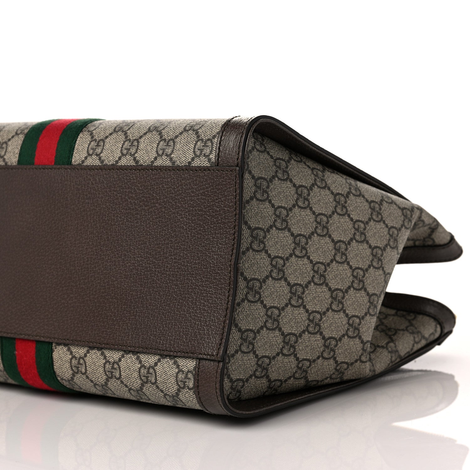 Gucci GG Supreme Monogram Web Medium Ophidia Tote Bag Brown 7 of 7