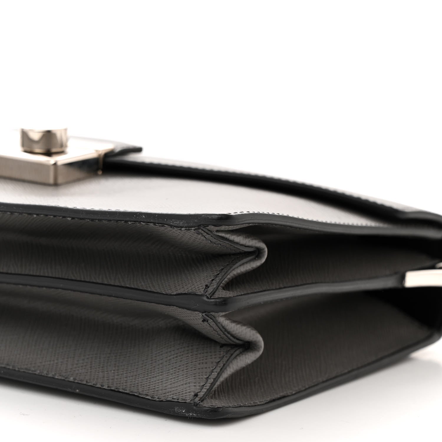 Prada Saffiano Sound Crossbody Bag Marmo 9 of 9