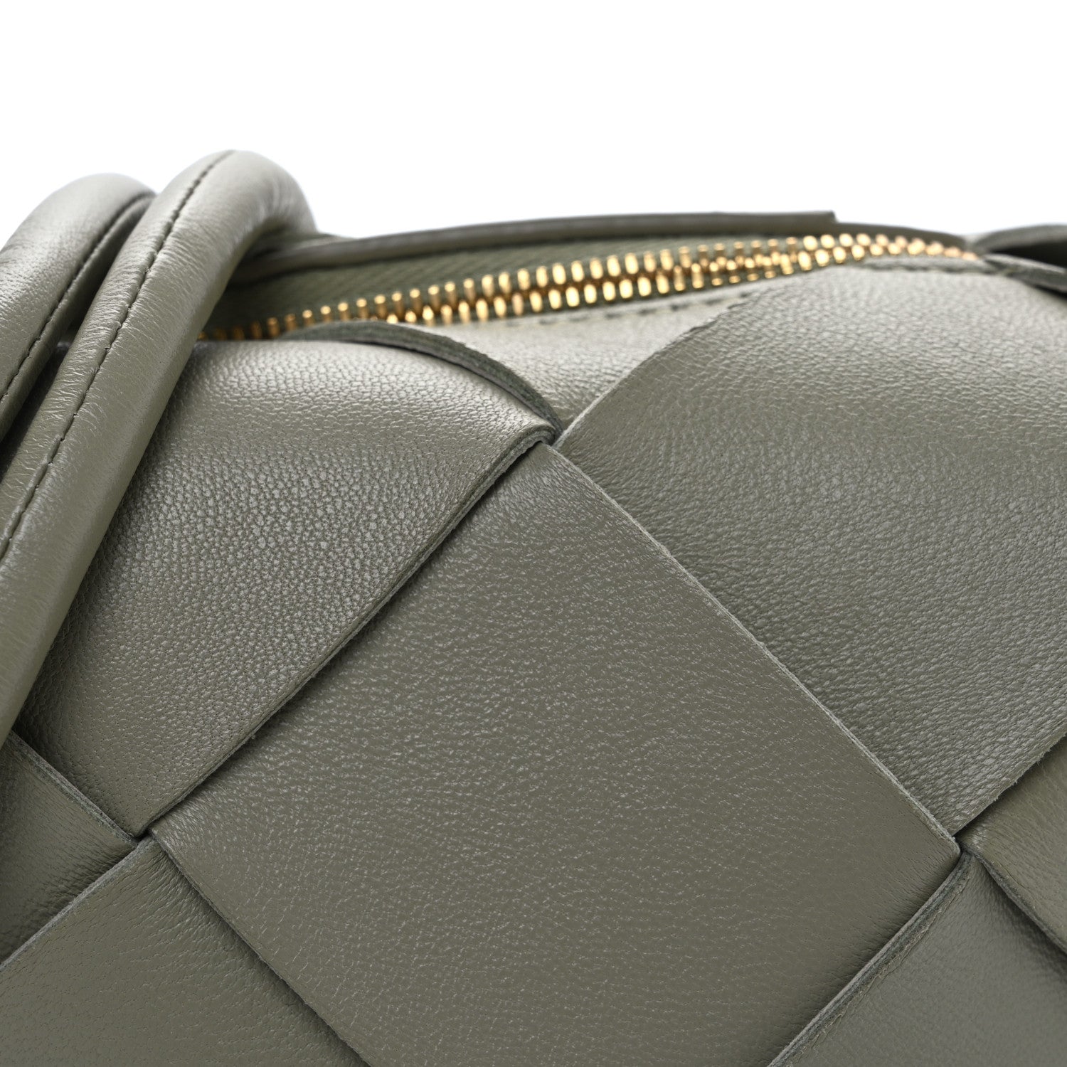 Bottega Veneta Lambskin Maxi Intrecciato Mini Cassette Camera Bag Travertine 7 of 11