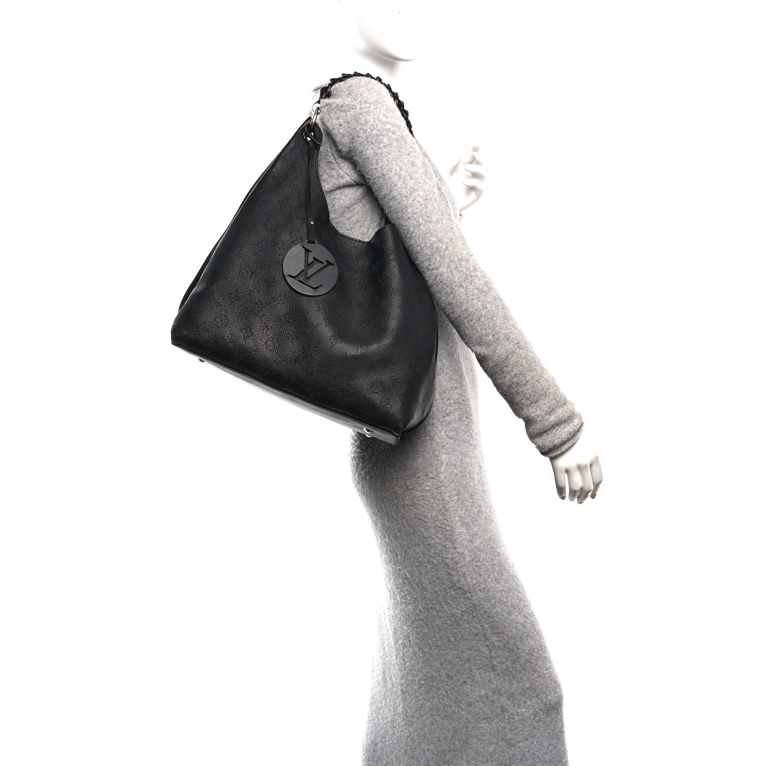 Louis Vuitton Mahina Carmel Hobo Black 2 of 9