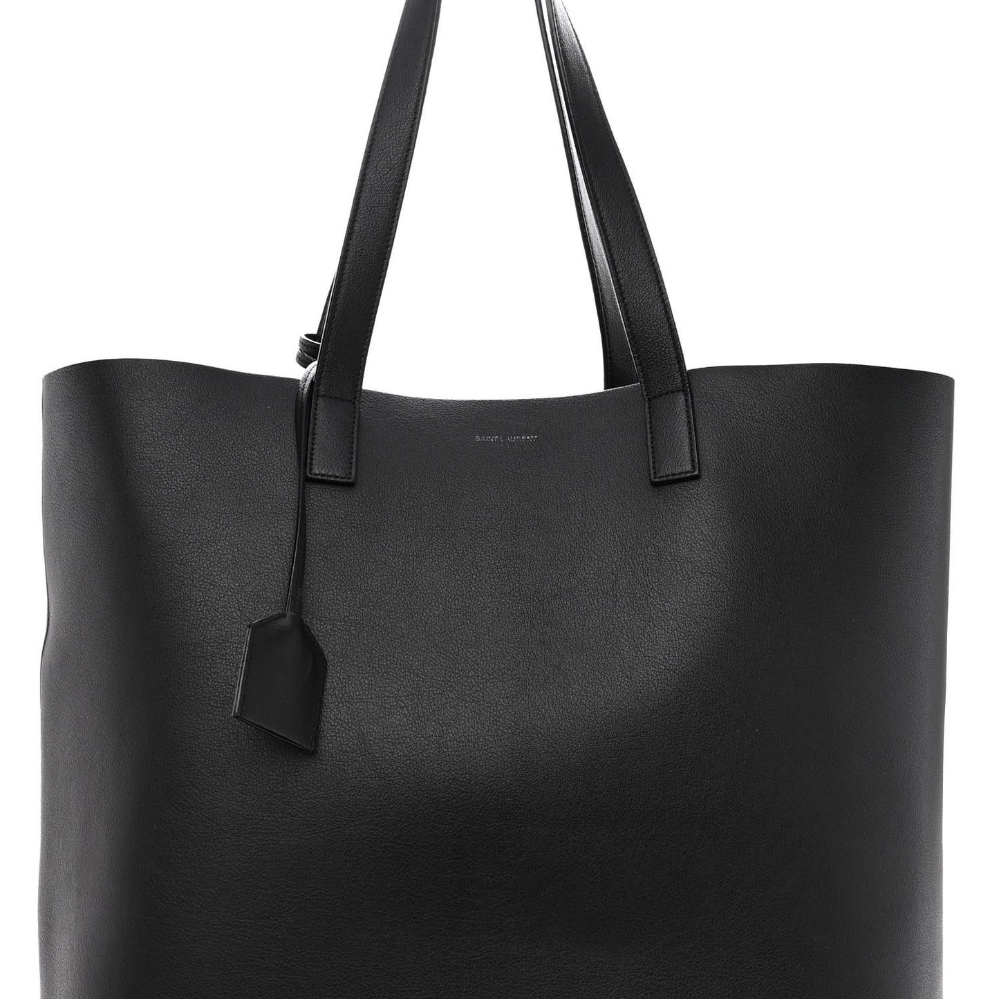 Calfskin Medium Shopping Tote Black