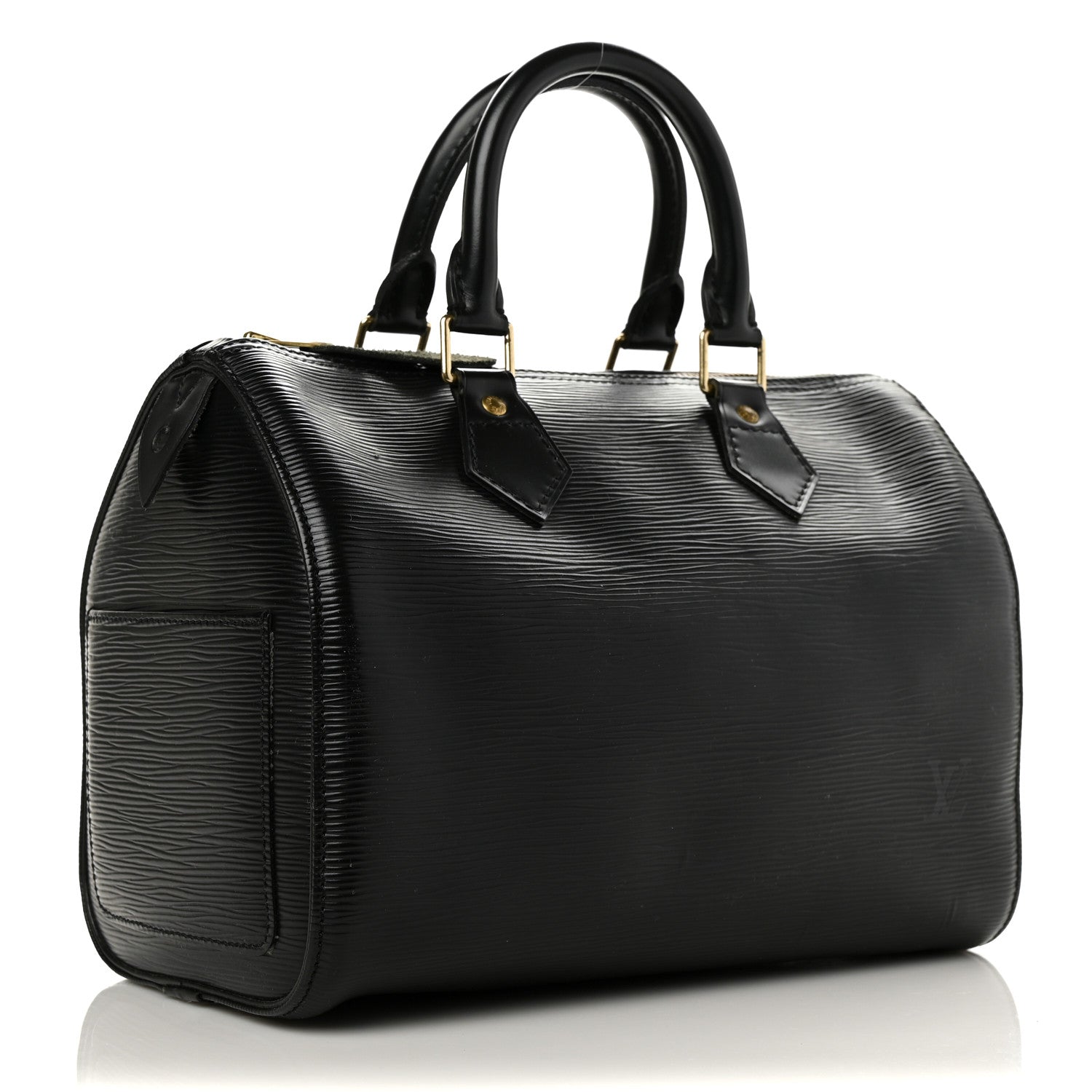 Louis Vuitton Epi Speedy 25 Black 3 of 11